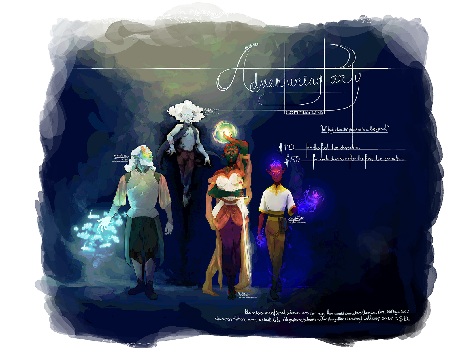Adventuring Party COMMISSIONS Adventuring Party COMMISSIONS